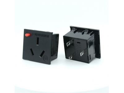 BS-G16-2AB-2248A國標16A 250V按鍵防脫插座